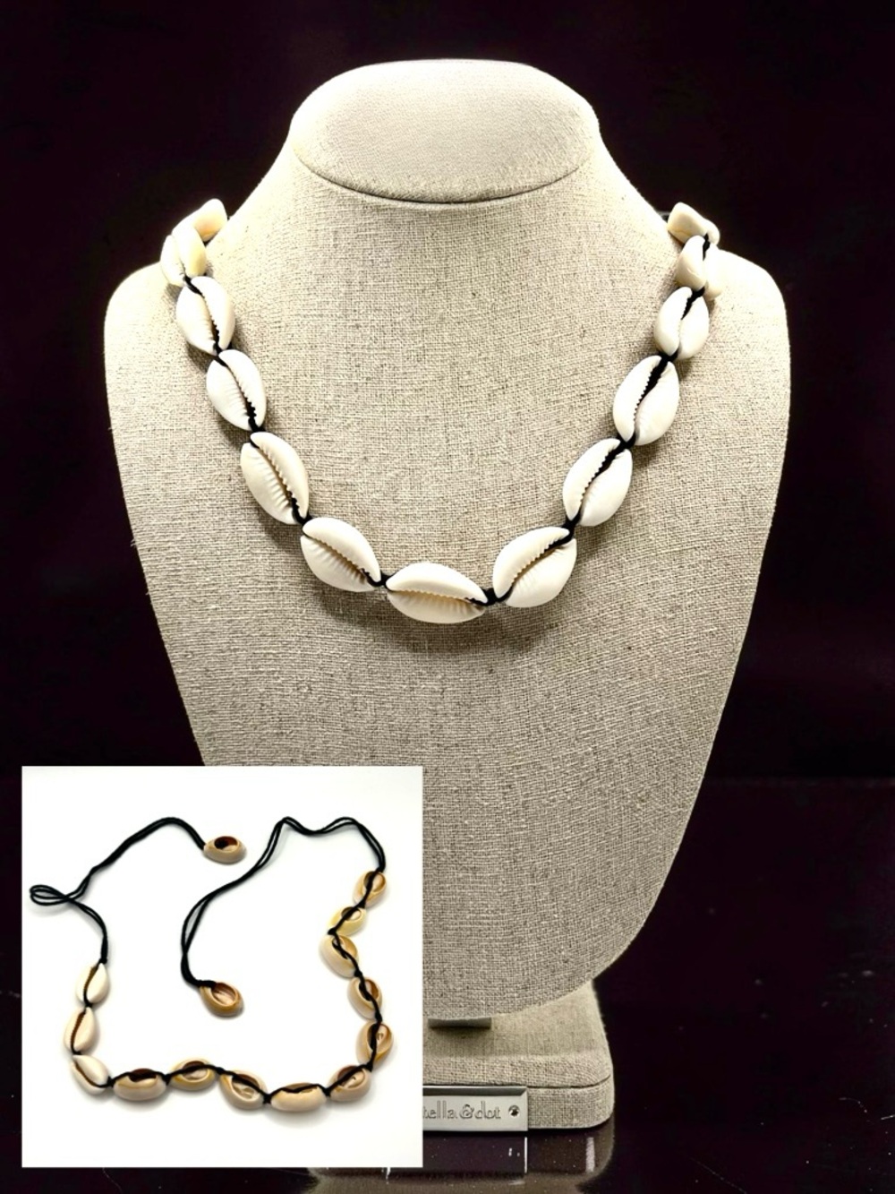 Shell Cowrie Necklace - White Cowrie Shell